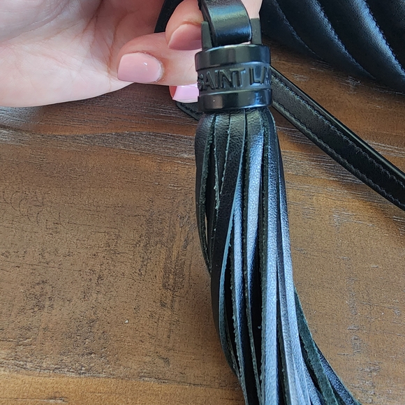 Saint Laurent Black Quilted Leather Crossbody Bag - Picture 8 of 9